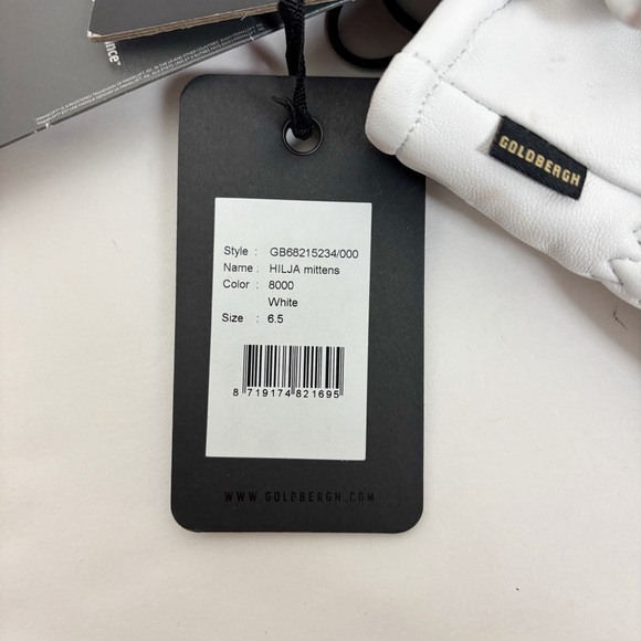 Goldbergh Hilja Mittens in White Size 6.5 - Picture 2 of 10